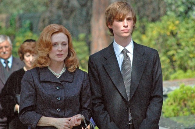 Julianne Moore and Eddie Redmayne in Savage Grace