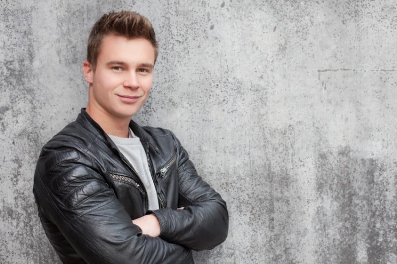 stylish guy, leather jacket, apparel