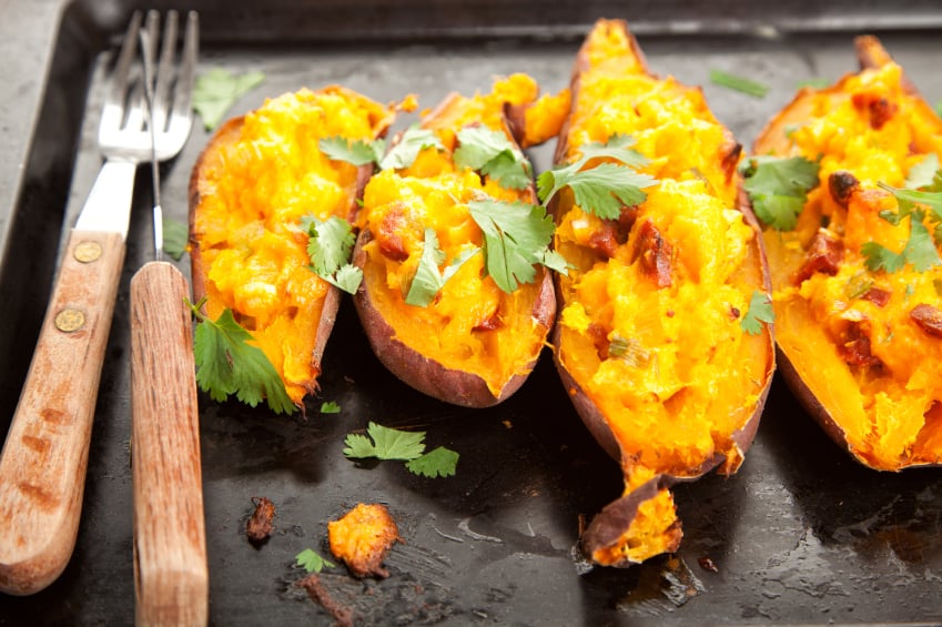 baked sweet potatoes