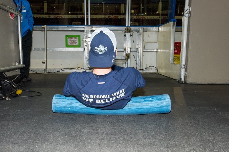 use a foam roller after a workout