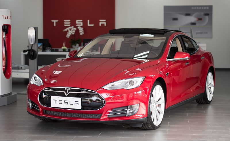 CHINA-AUTO-SHOW-ENVIRONMENT-TESLA