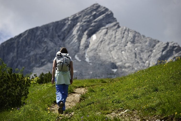 person hiking