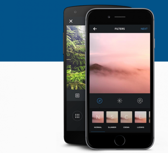 Instagram app filters