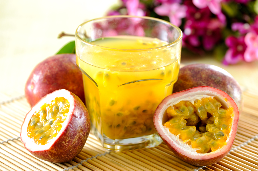 passion fruit and juice