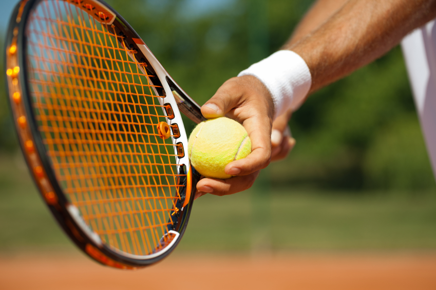 tennis, serving