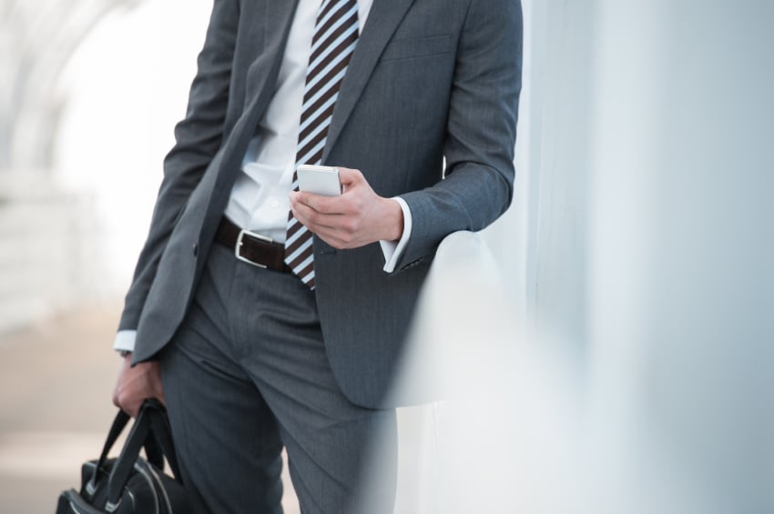 style, apparel, suit, cell phone
