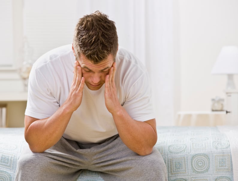 depressed man