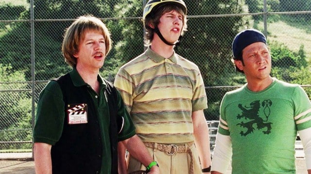 David Spade, Jon Heder, and Rob Schneider in 'The Benchwarmers'