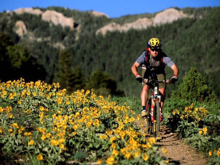 mountain biking