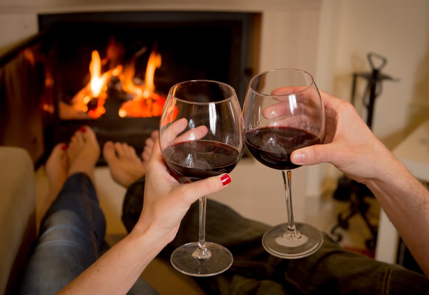 home, wine, relaxing
