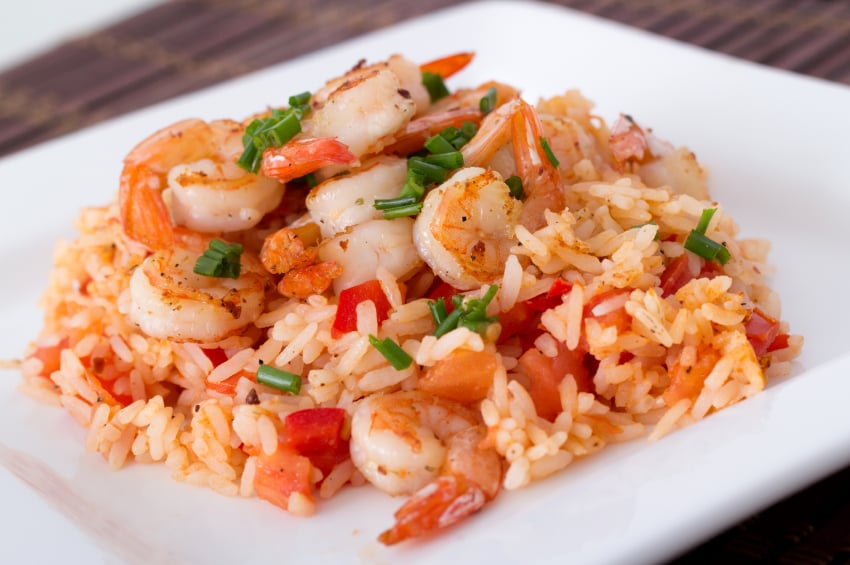 shrimp and rice