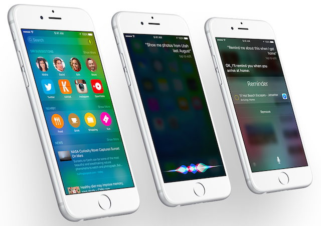 iOS 9 on iPhone