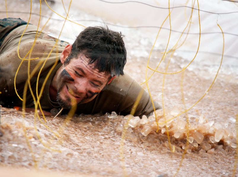 obstacle course, race, mud run, exercise