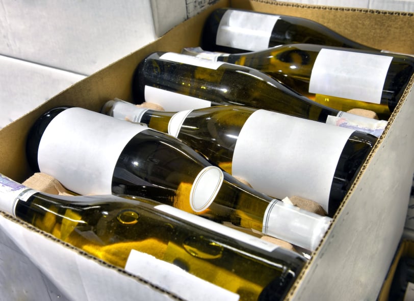 case of wine