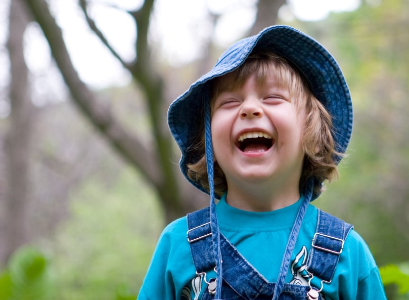 little boy, laughing, happy