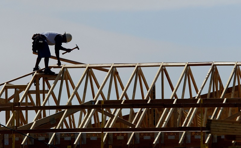 Construction worker at work