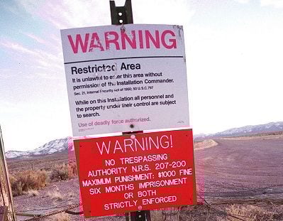 Area 51 sign