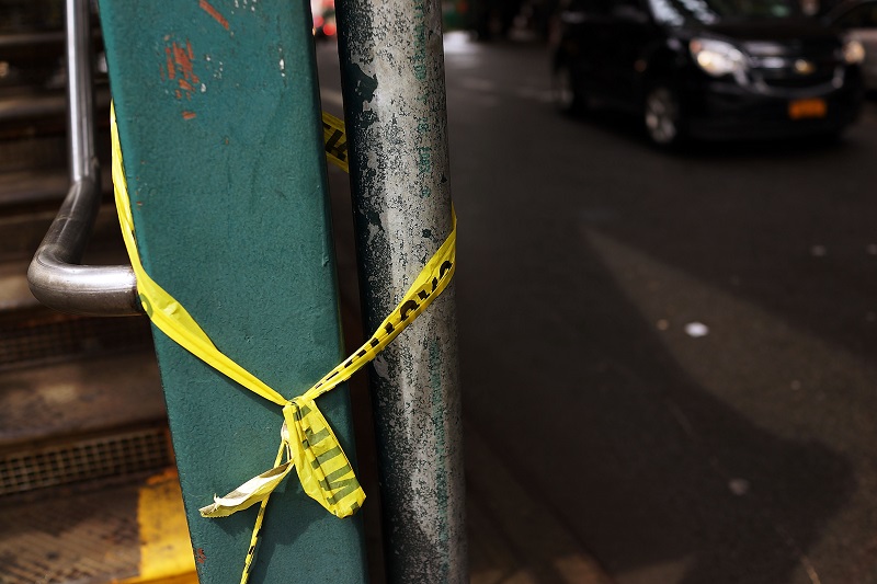 Caution tape in one of the most dangerous cities in the world