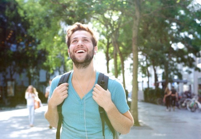 a smiling man