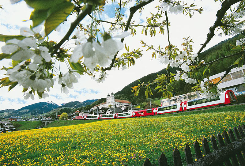 glacier express, switzerland, train