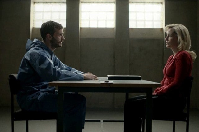 Jamie Dornan and Gillian Anderson in 'The Fall'