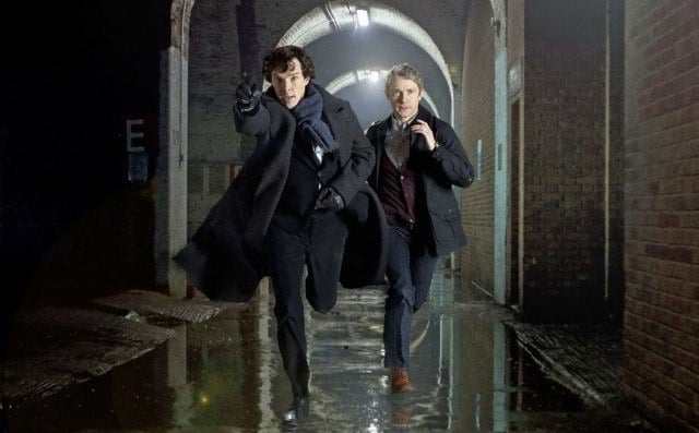 Benedict Cumberbatch and Martin Freeman in 'Sherlock'