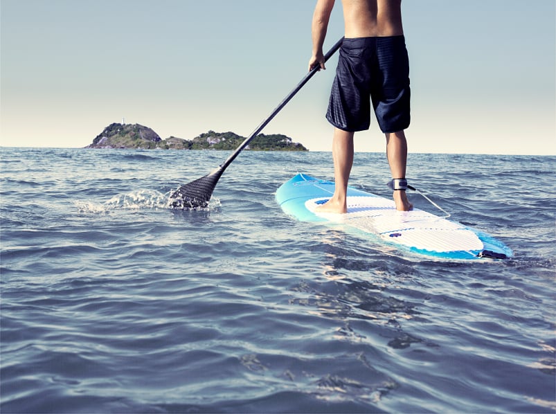 paddleboarding is a great form of exercise