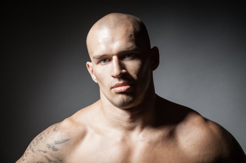 a bald man
