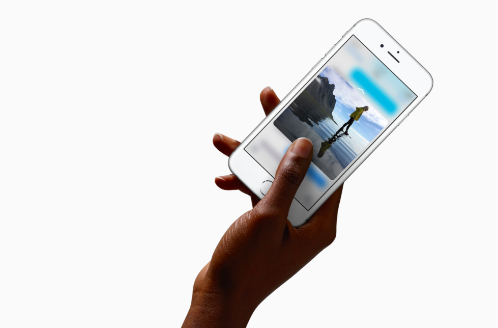3D Touch on the iPhone 6s