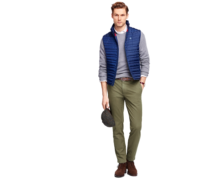 Brooks Brothers garment-dyed chinos