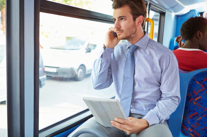 commute, train, phone