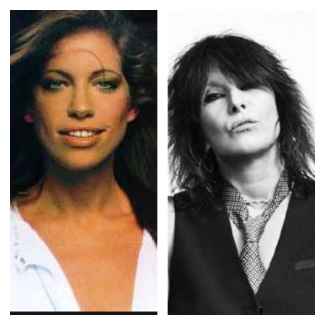 Chrissie Hynde and Carly Simon