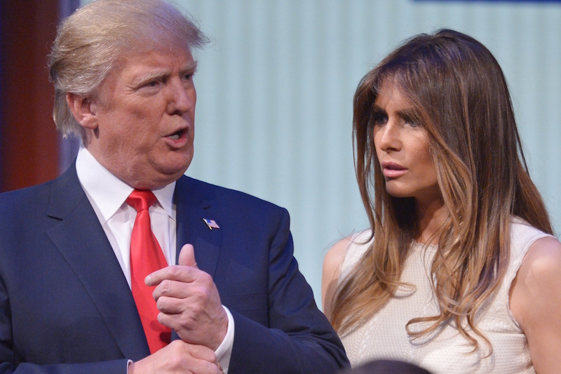 Donald Trump and his wife Melania Trump