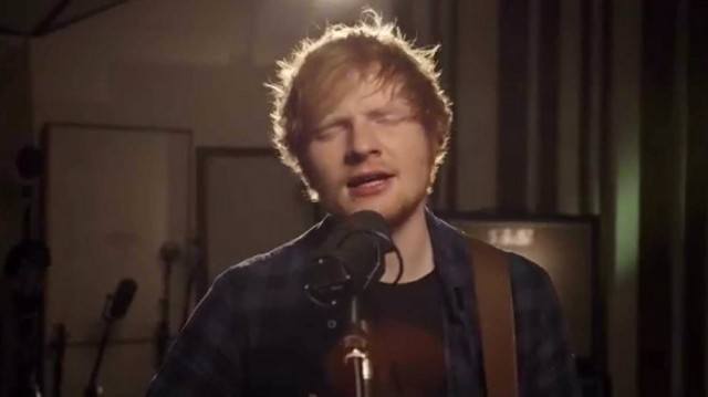 Ed Sheeran in "Thinking Out Loud (acoustic)"