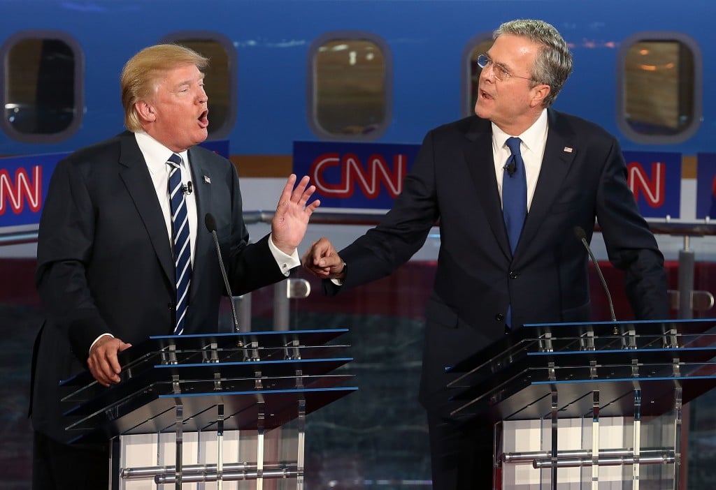 donald trump, jeb bush