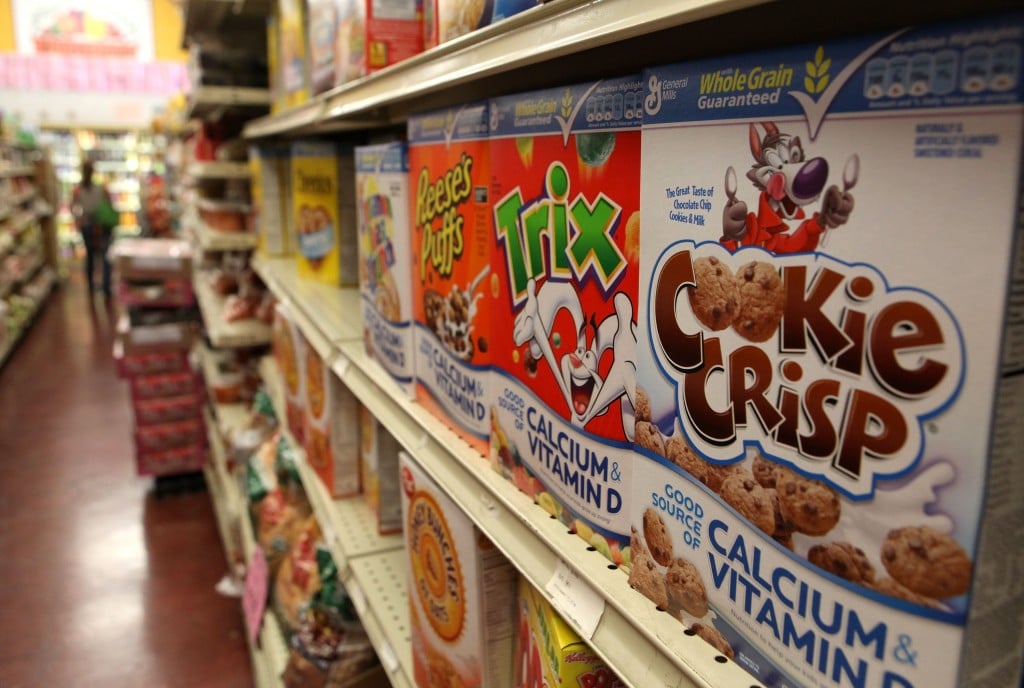 cereal boxes