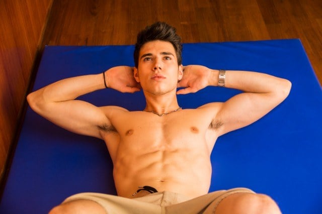 exercise mat, gym, abs, glutes