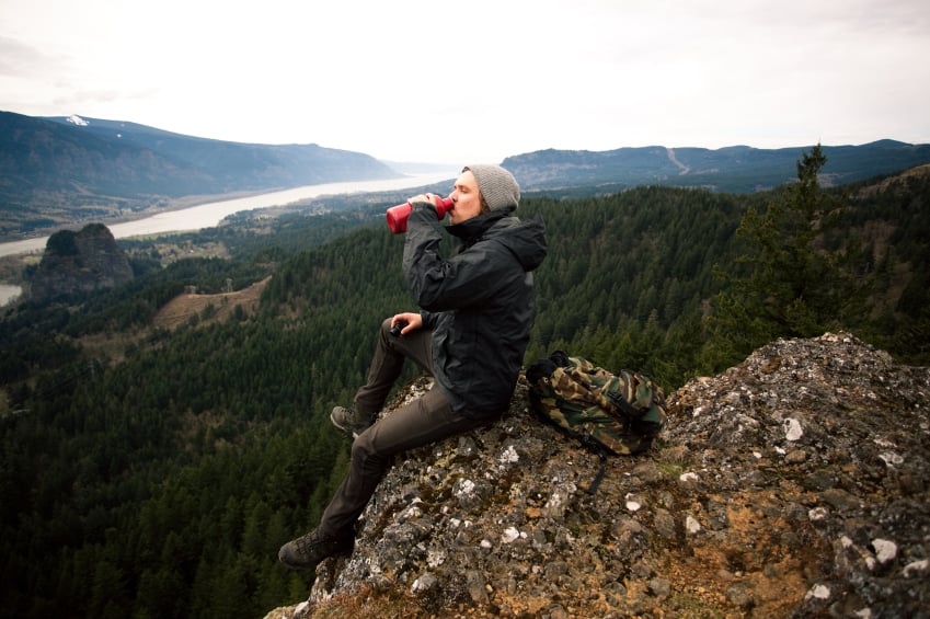 Man drinking water Man drinking water