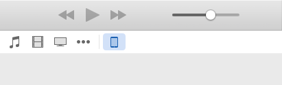 How to udpate an iPhone via iTunes -- iOS device icon