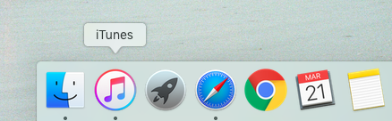 How to update an iPhone with iTunes -- iTunes icon on Mac