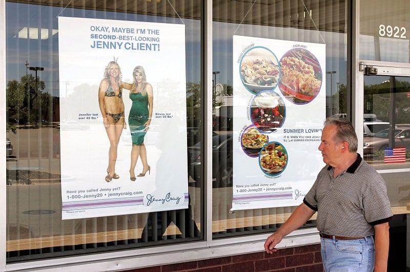 poster advertising weight loss diet for jenny Craig