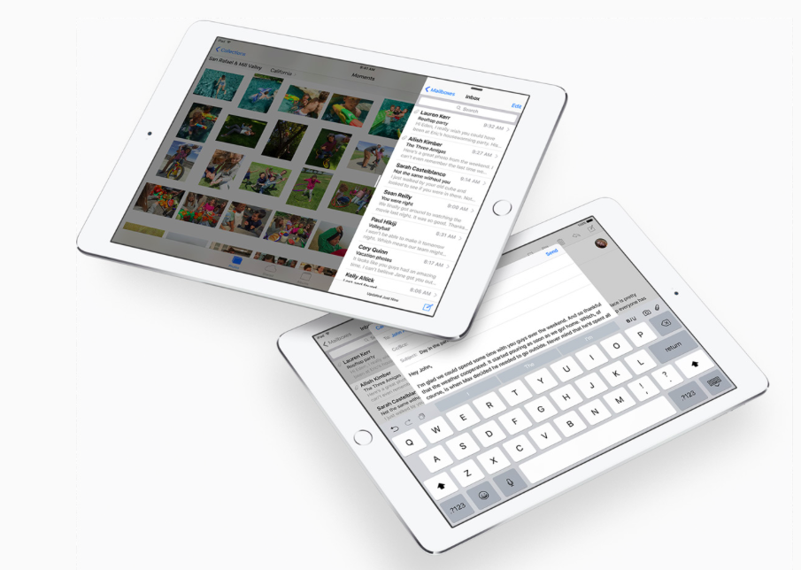 Multitasking features in iOS 9 on iPad