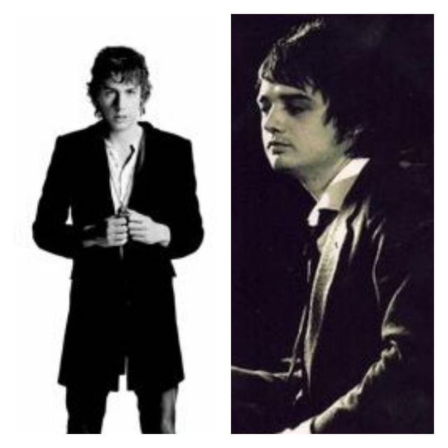 Pete Doherty and Johnny Borrell