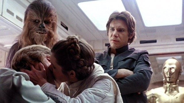 Luke, Leia, Han in Star Wars: The Empire Strikes Back