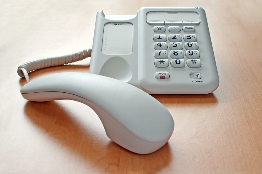 Phone on Desk On Hold