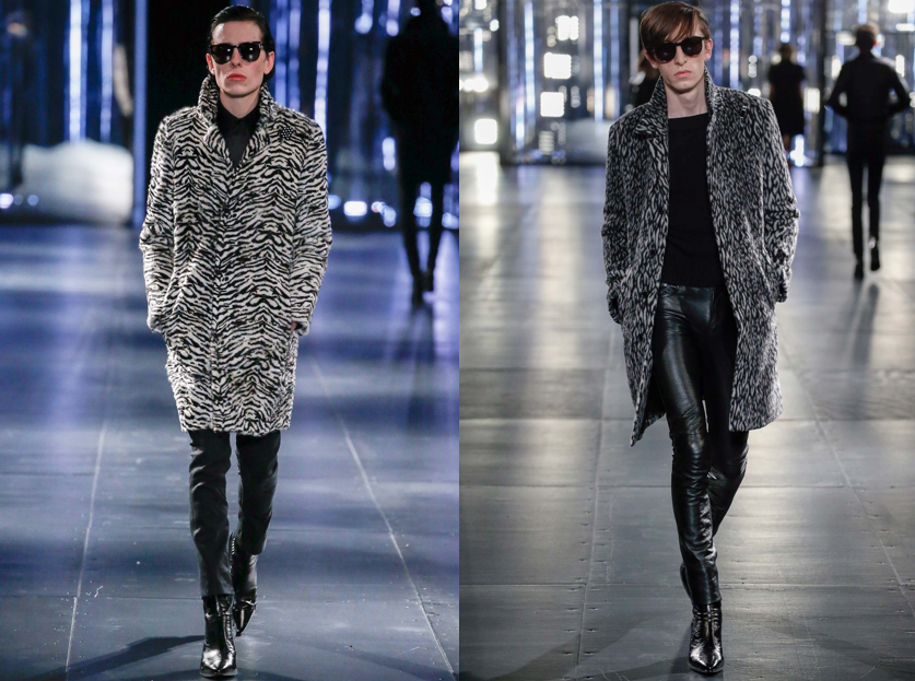 Saint Laurent Fall 2015 Runway style animal print