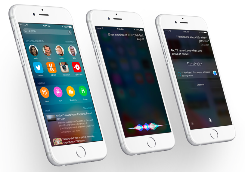 Siri in iOS 9 on iPhone 6s