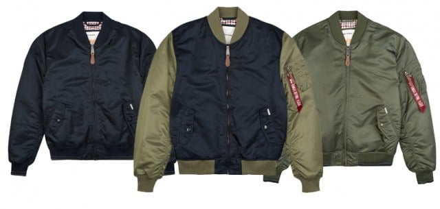 Ben sherman x alpha industries bomber jacket