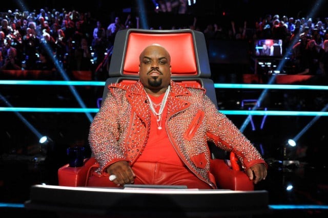 CeeLo Green in The Voice chair.