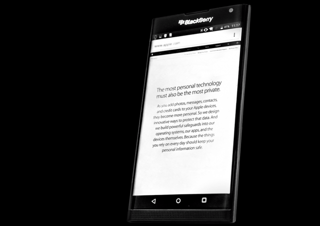 BlackBerry Priv Android smartphone